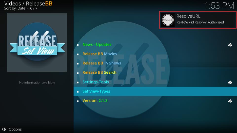 How to Install Release BB Kodi Addon