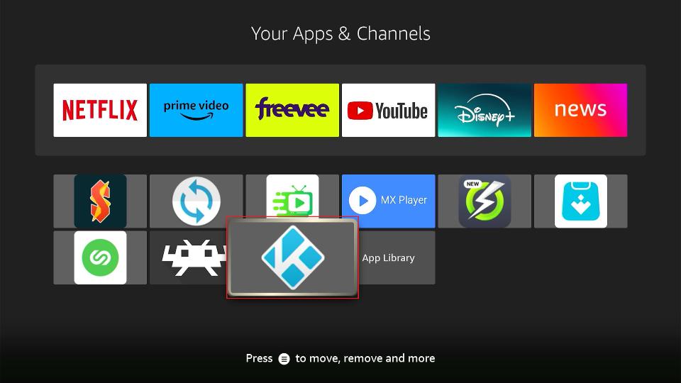 select kodi tile