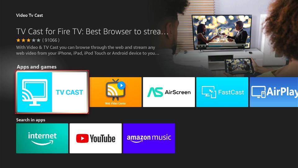 tv cast for fire tv