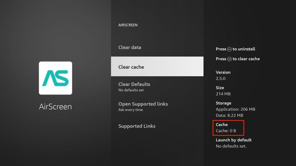 how to clear cache on firestick