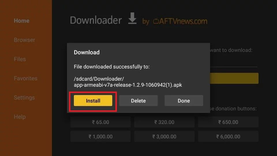 install downloader