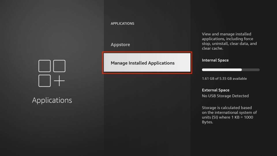 Manage Installed Applications