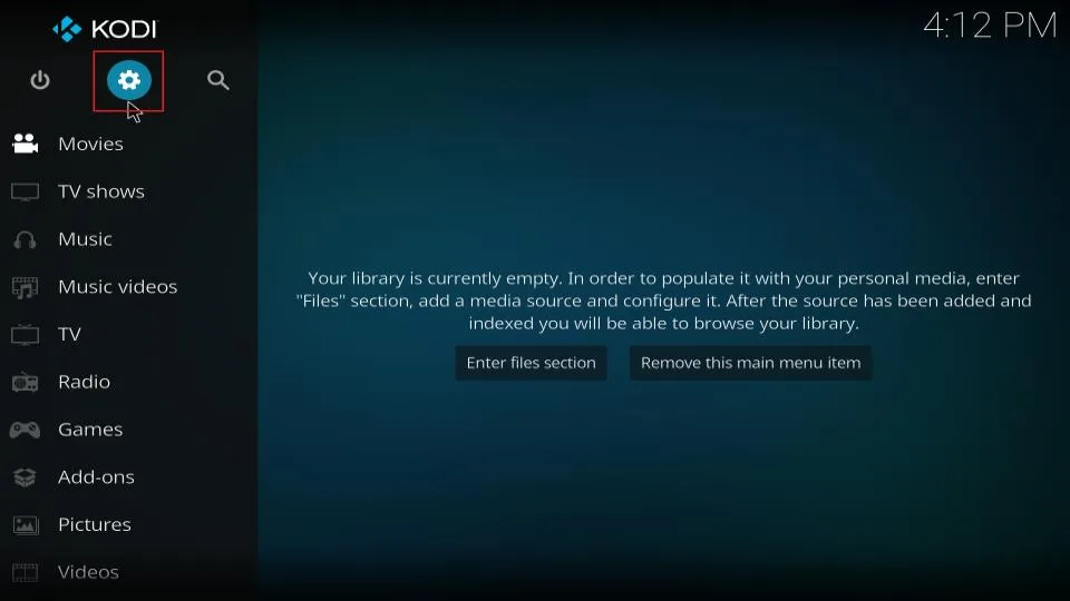 kodi settings