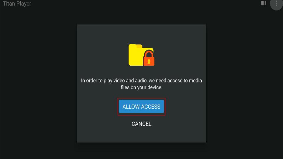 select allow access