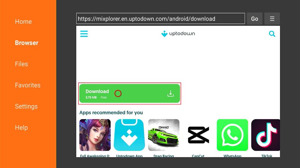 select download apk
