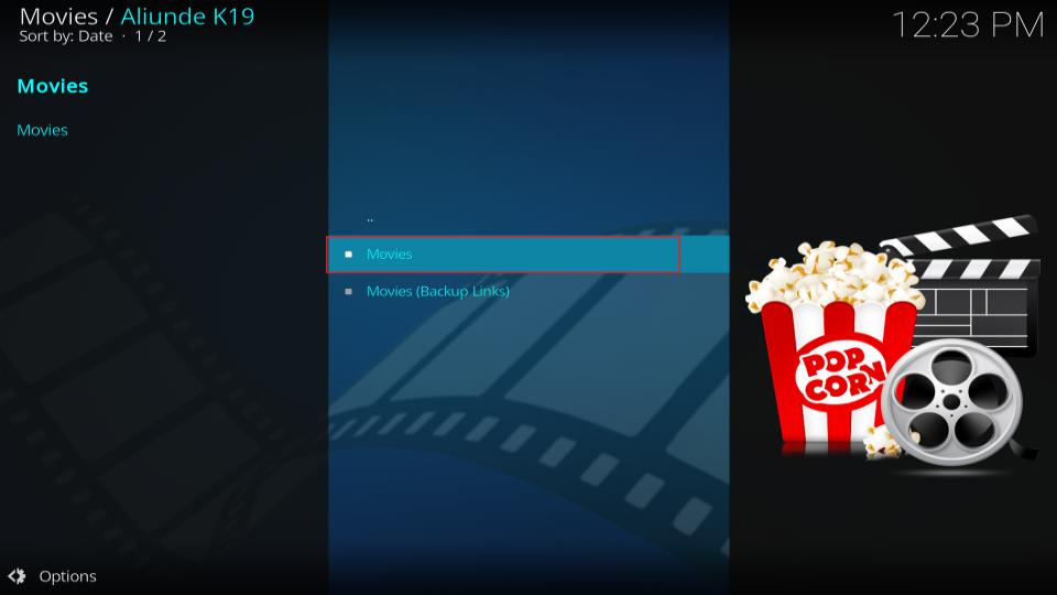 select movies subcategories