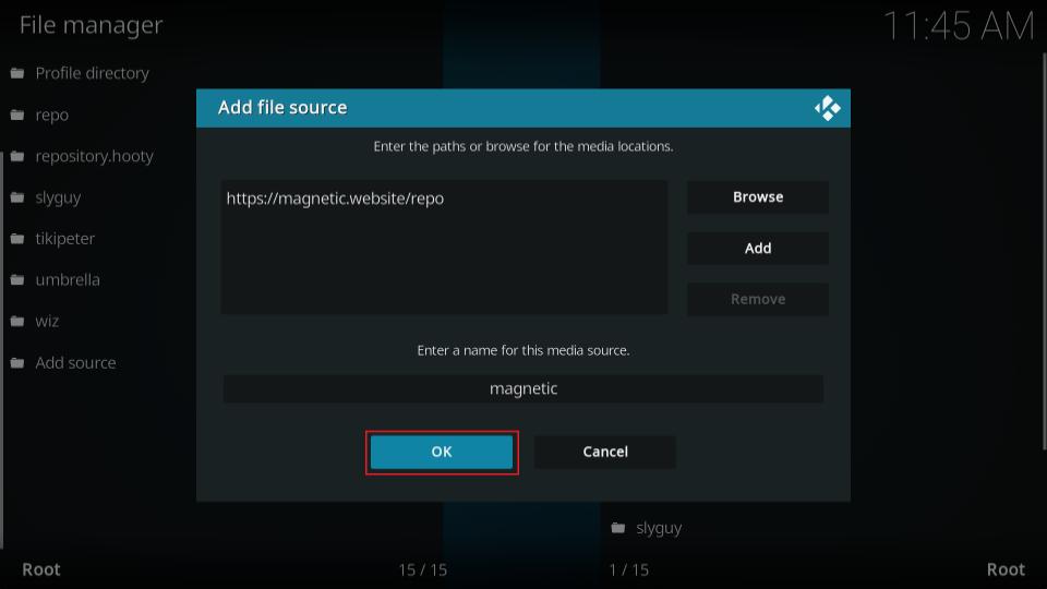 select ok