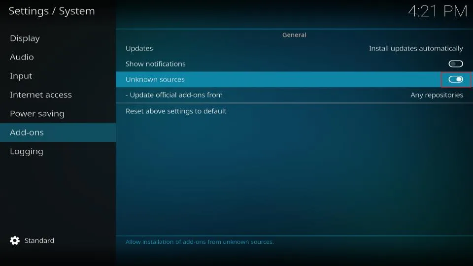 select unknown sources
