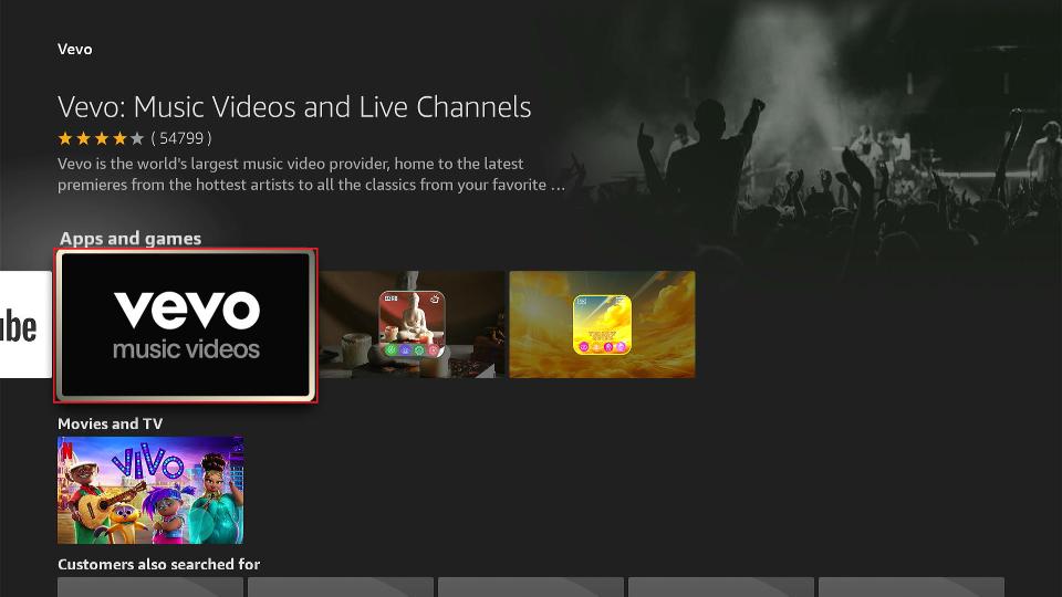 select vevo tile