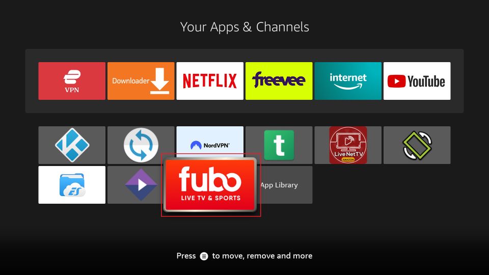 launch fubo tv app