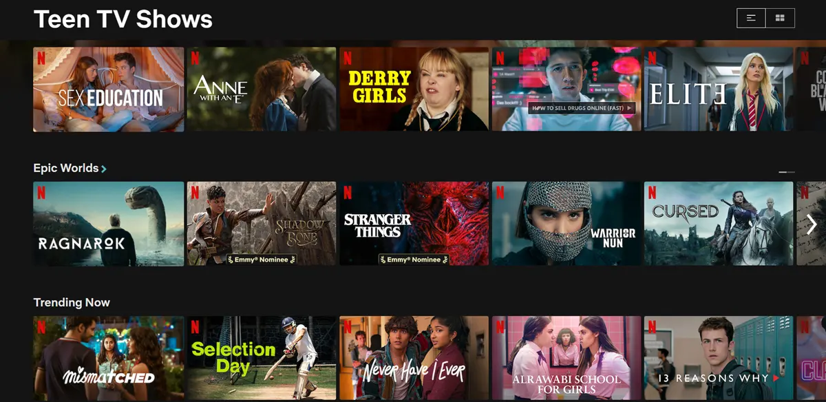 teen tv shows