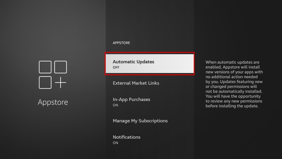 automatic updates off