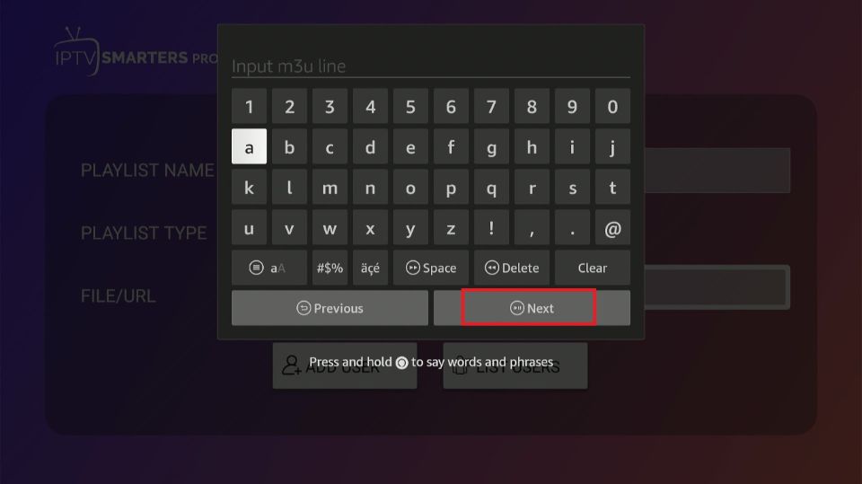 click on next button