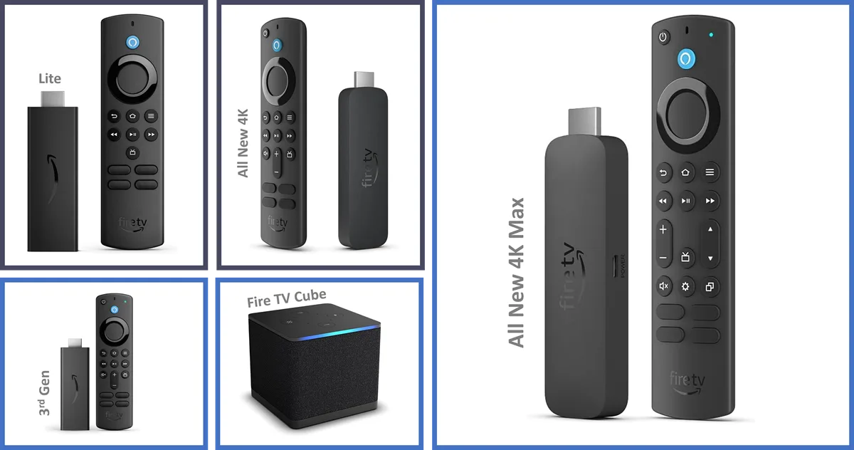 FireStick Lite vs FireStick 4K vs FireStick 4K Max vs Fire TV Cube