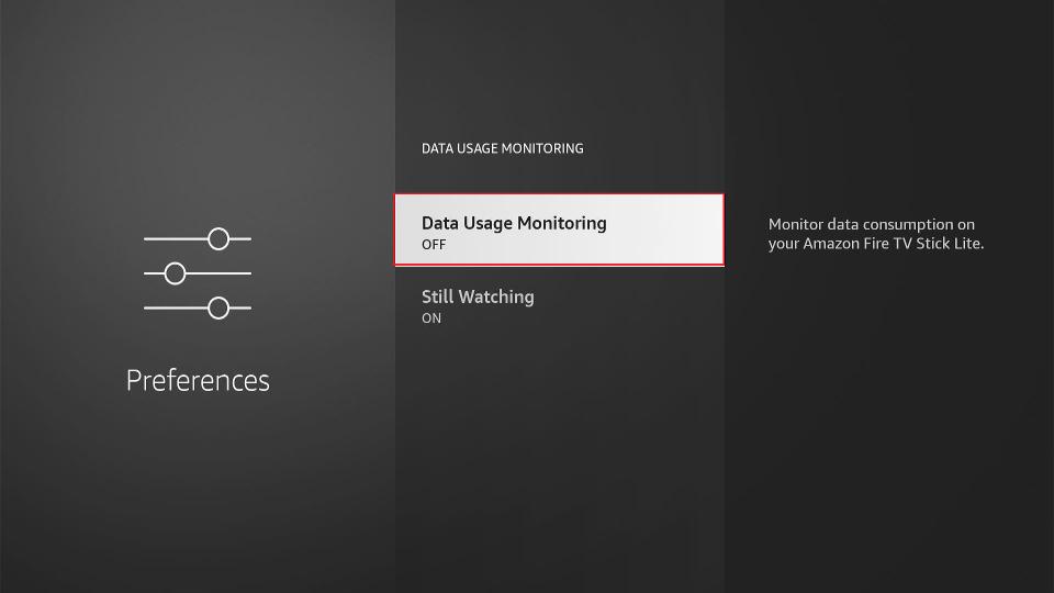 turn off data usage monitoring