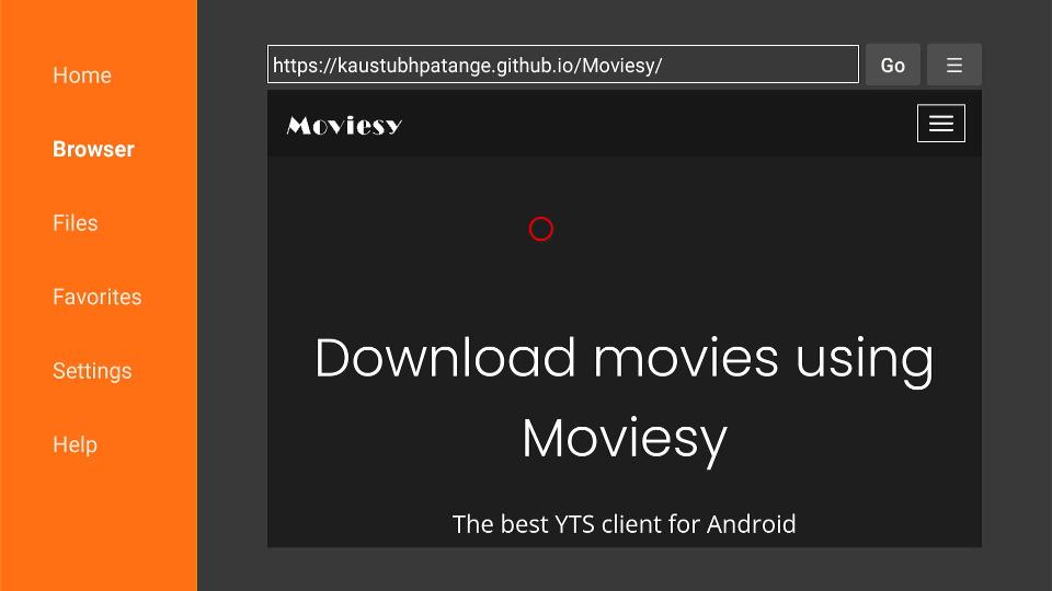 moviesy home page