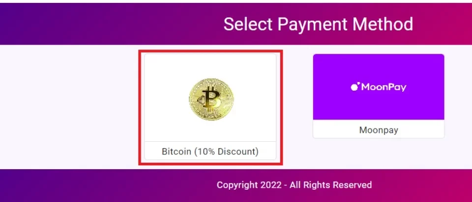 payment method