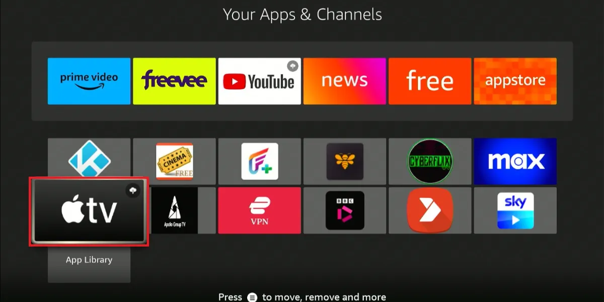 select the app to launch