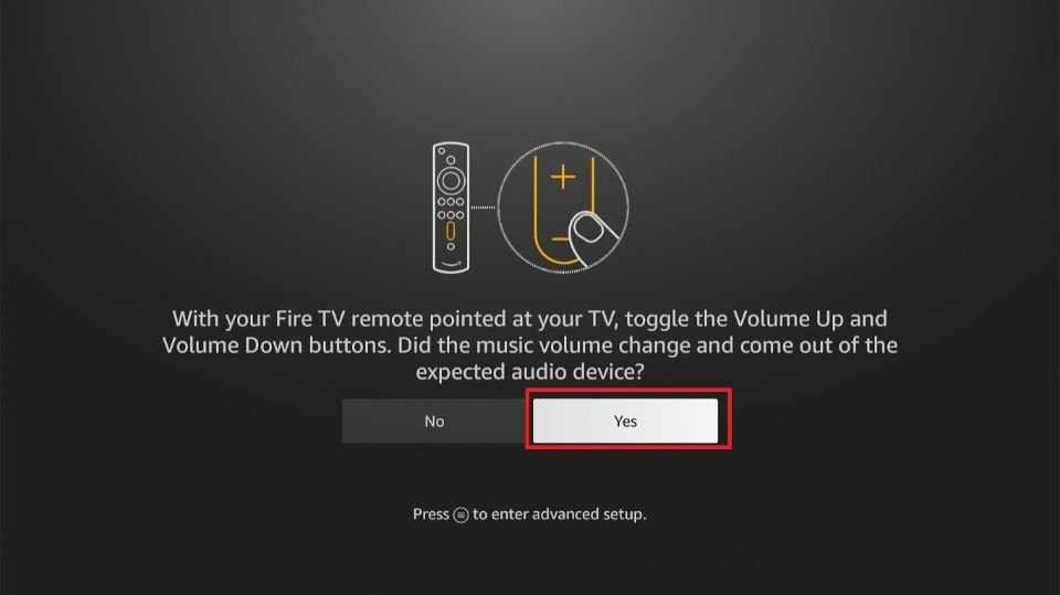 click on yes button