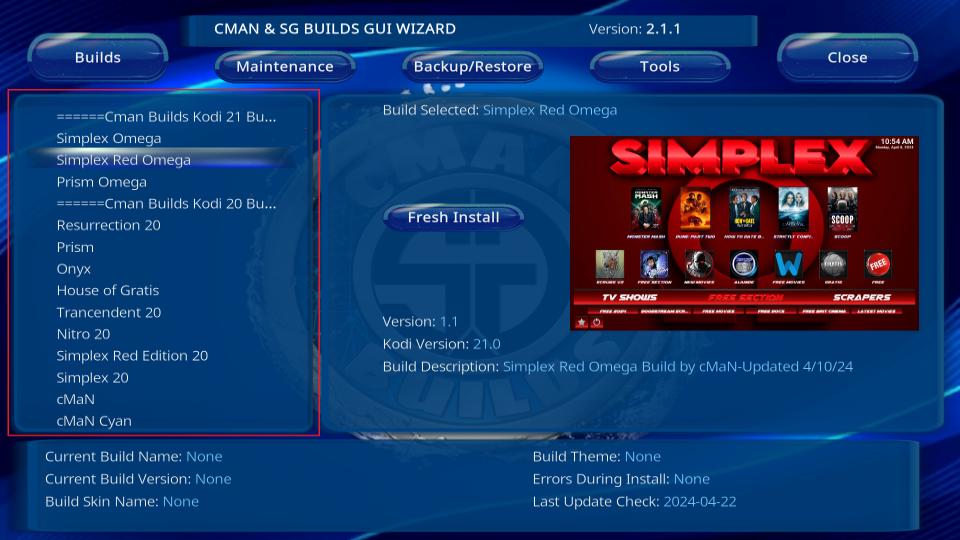 cman wizard interface