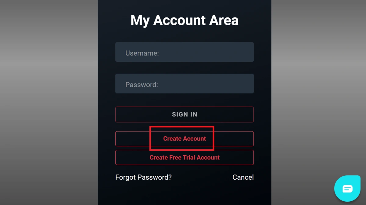 create account