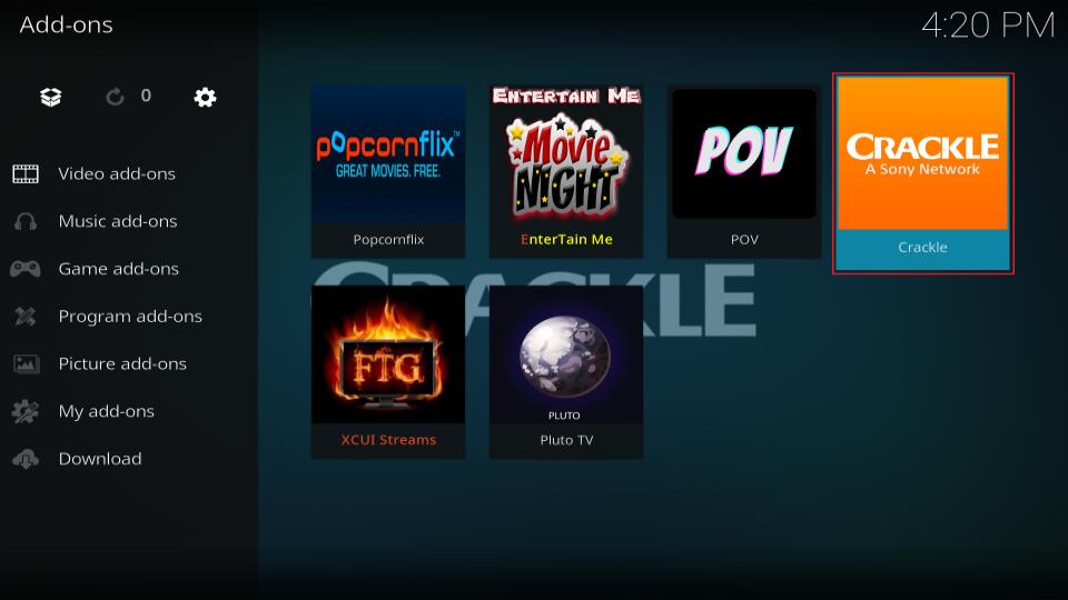 select crackle tile