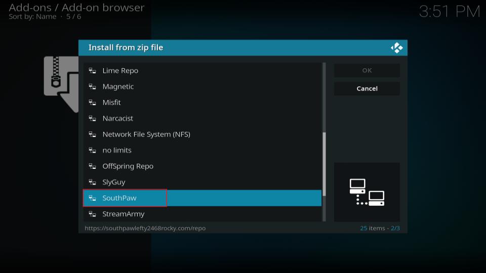 southpaw repo file manager