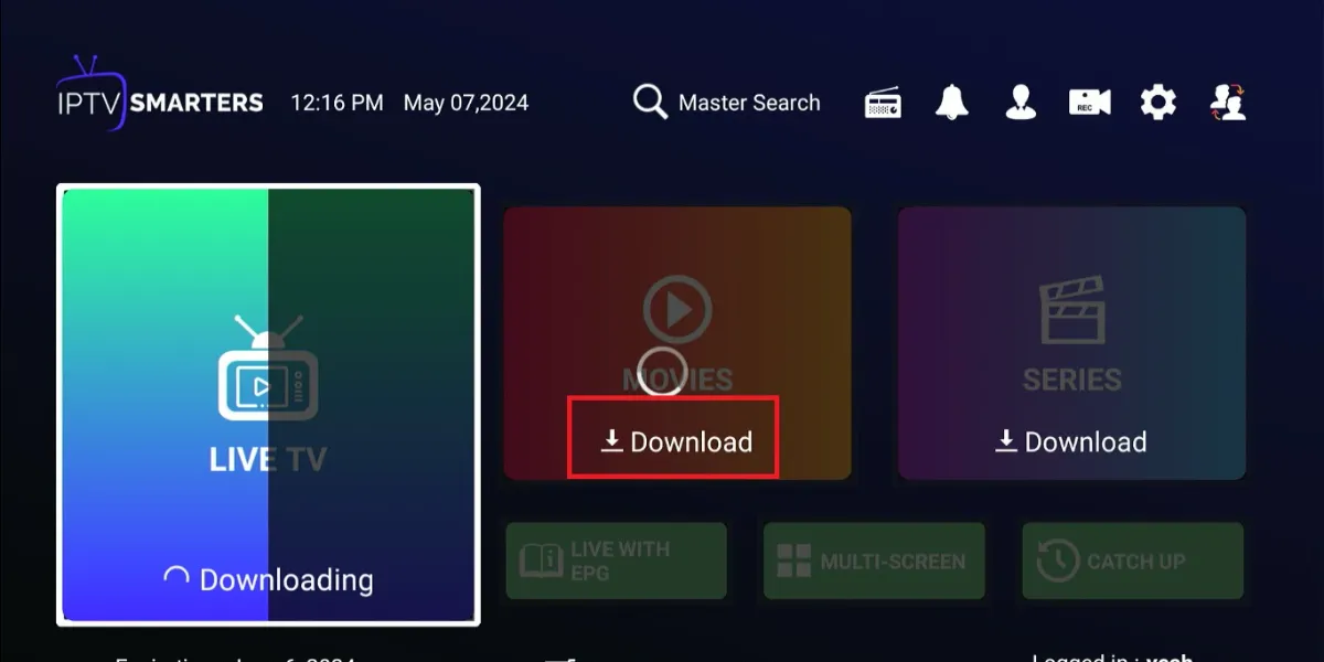 click on download