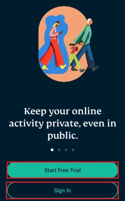 click on start free trial button