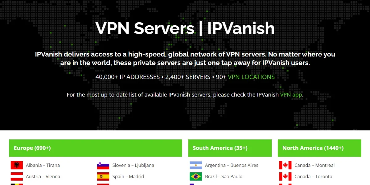 ipvanish vpn server