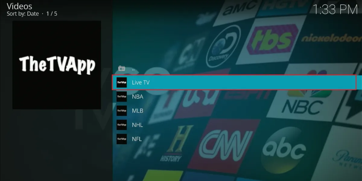 select live tv