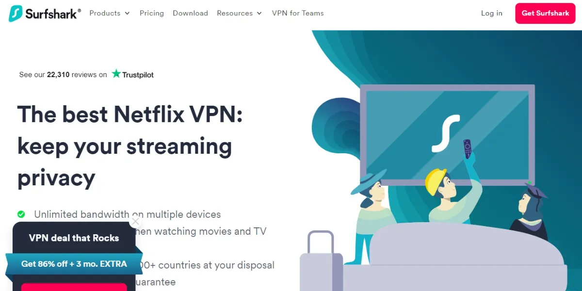 best netflix vpn for surfshark