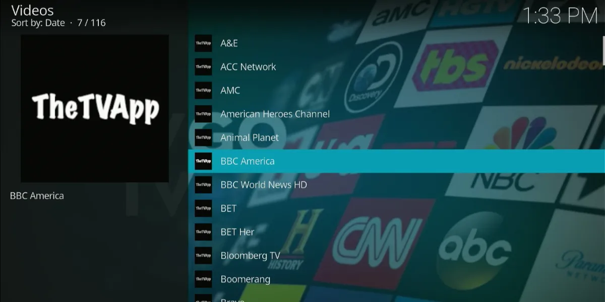 live channels