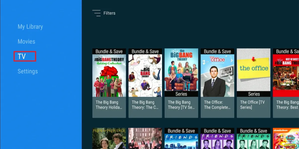 select tv tab