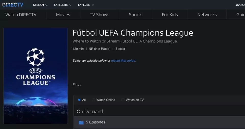 DirecTV Stream
