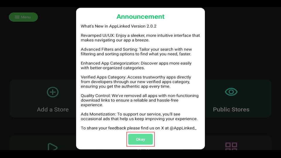 applinked select ok