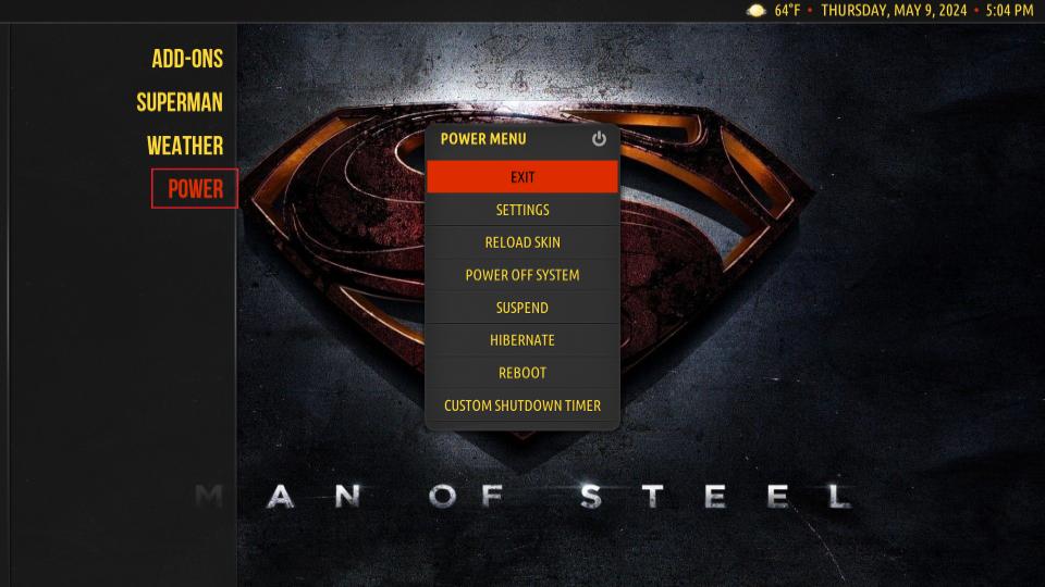 select power tab