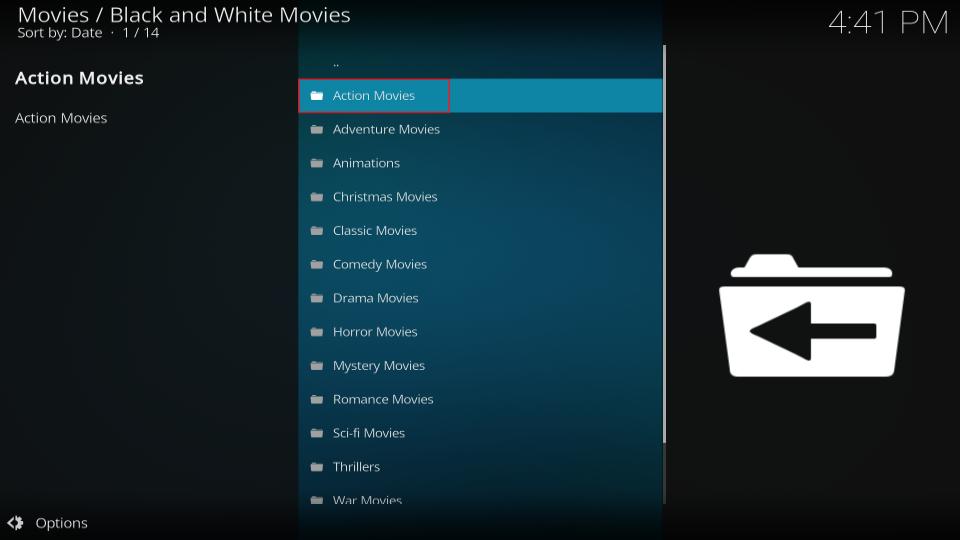 select action movies