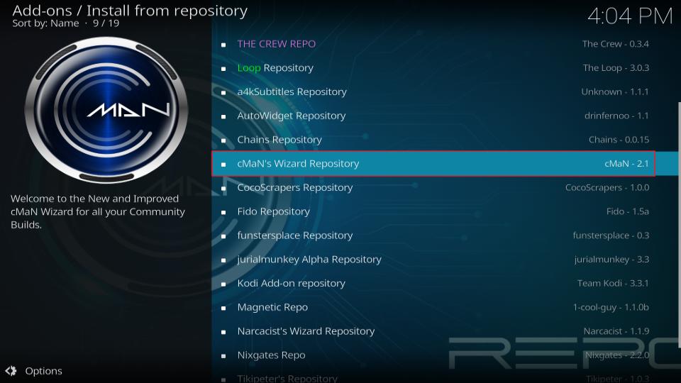 cMaN's Wizard Repository