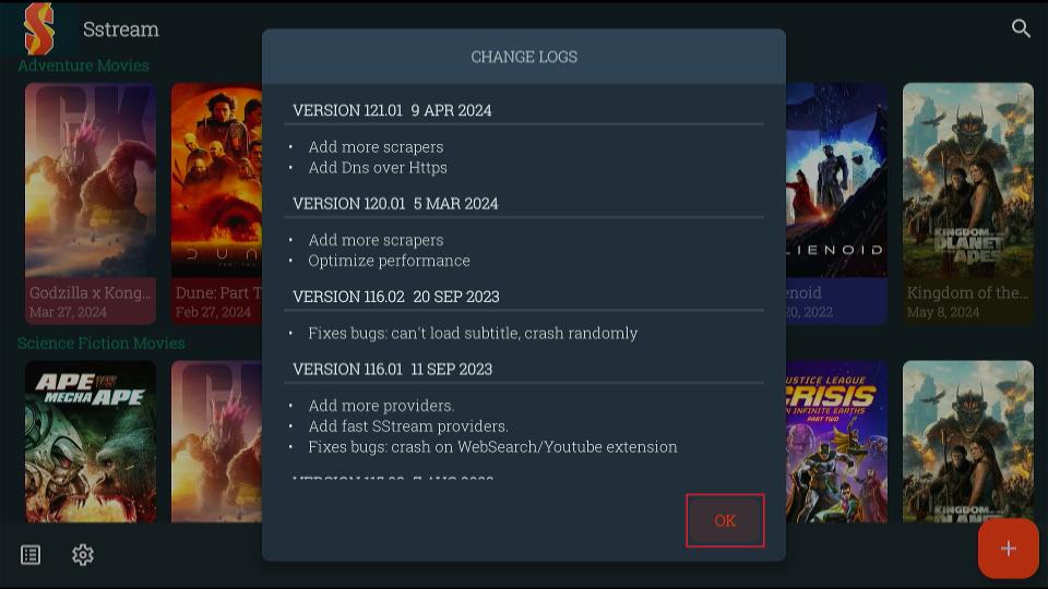 select ok