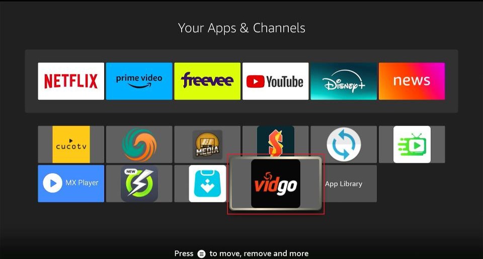 select vidgo tile