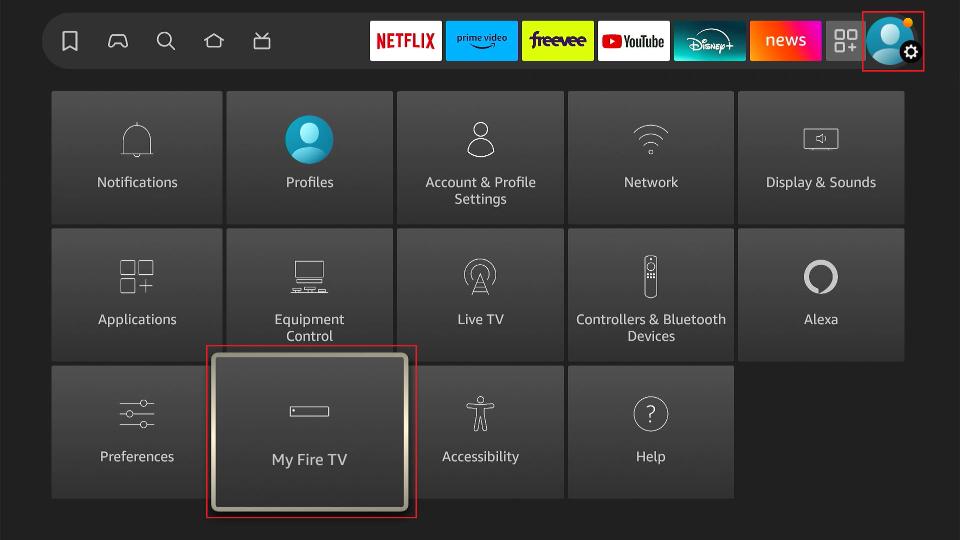 settings myfire tv