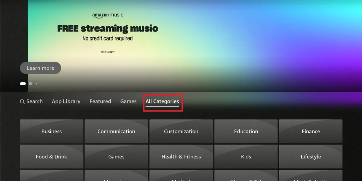 fire tv channel list