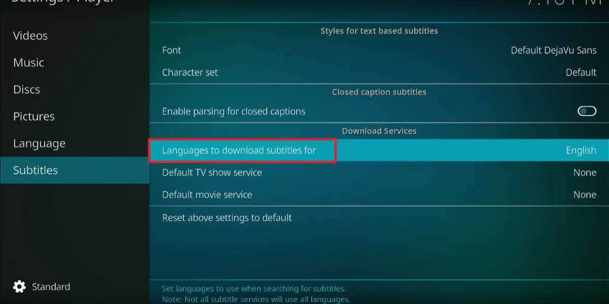 add subtitles to kodi