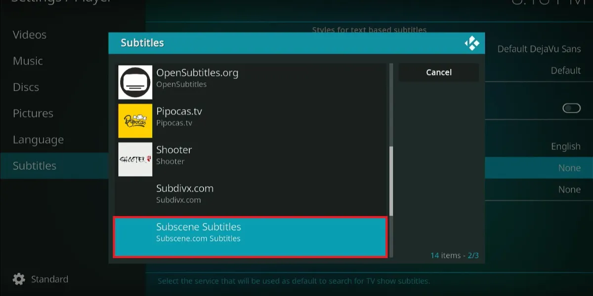 kodi subtitle service