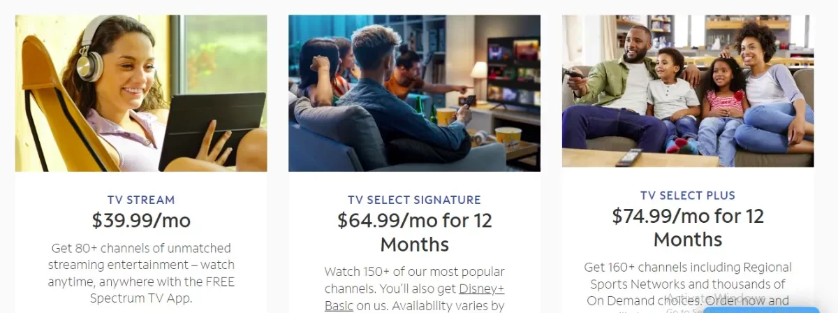 Spectrum TV Plans and Pricing