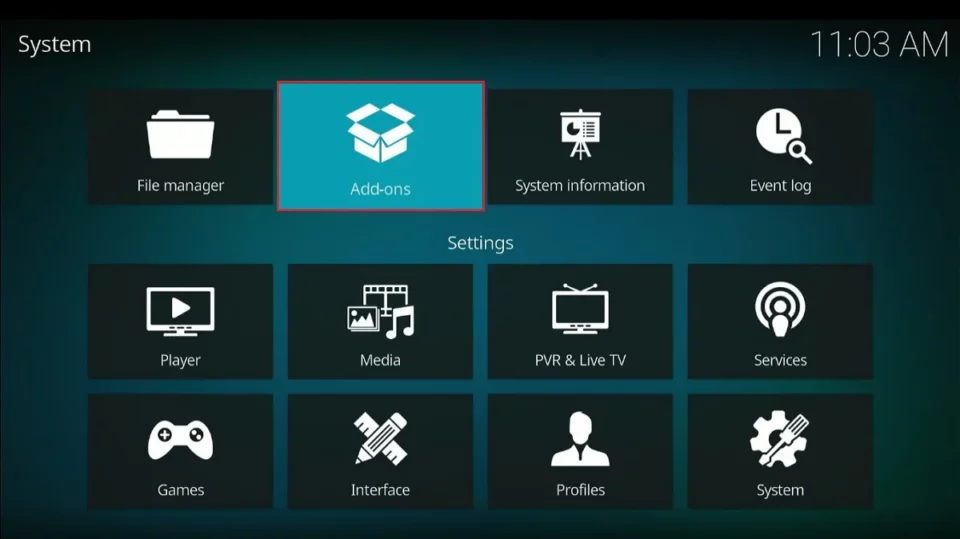select addons