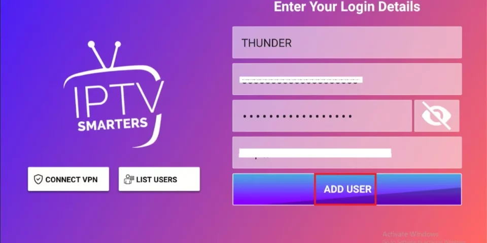 select add user