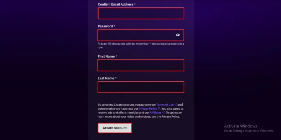 enter details