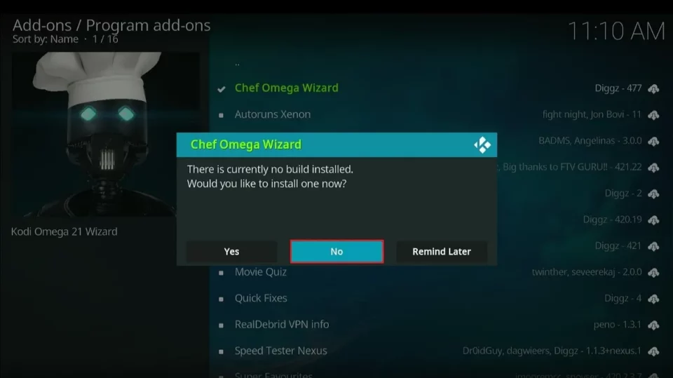 select no